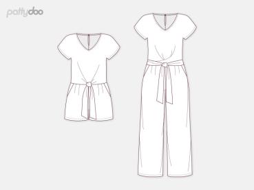 Schnittmuster Sienna Jumpsuite by pattydoo